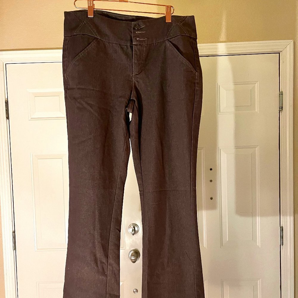 Modern fit  work trousers, light brown cotton blend